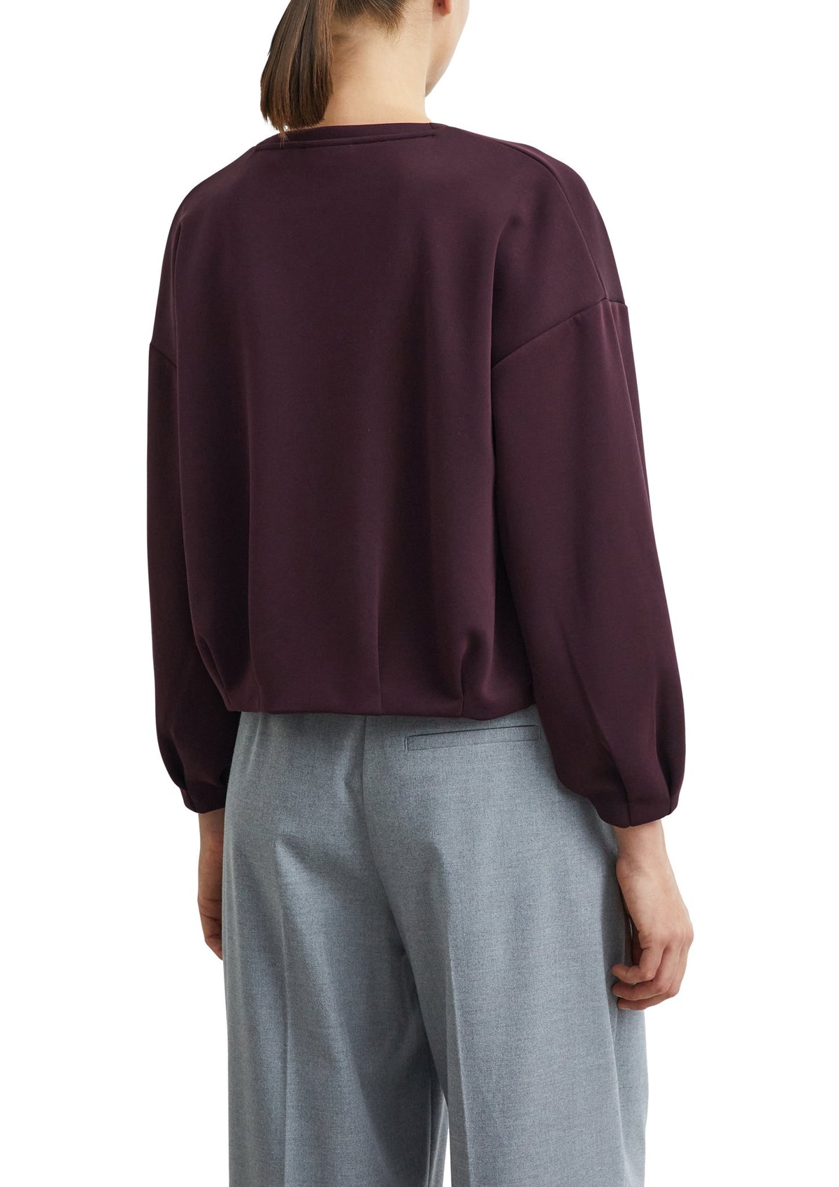 Sweatshirt mit Ballonsaum