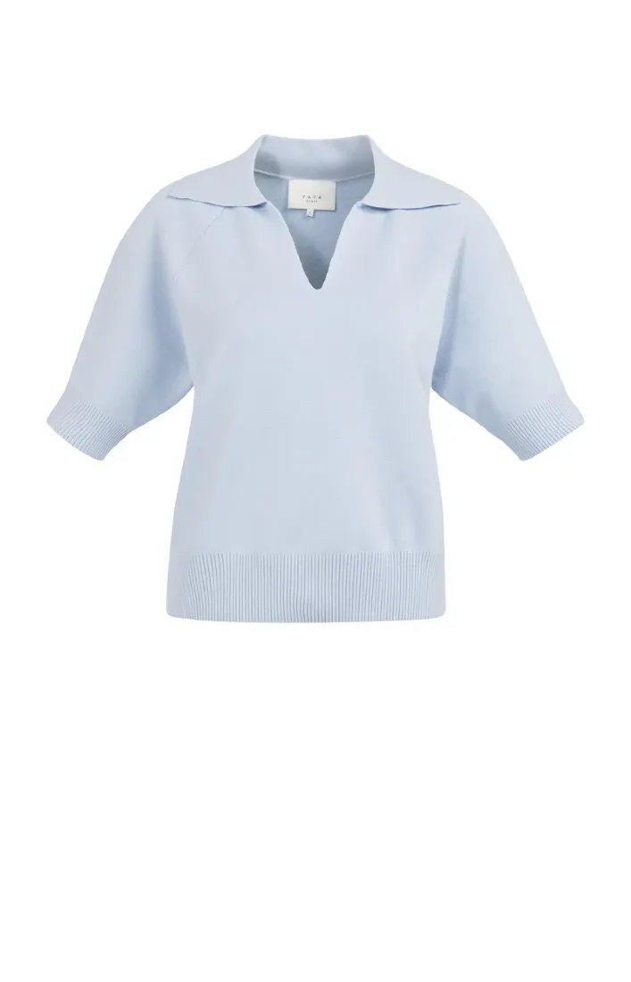 Yaya Strickpullover Ice Blue