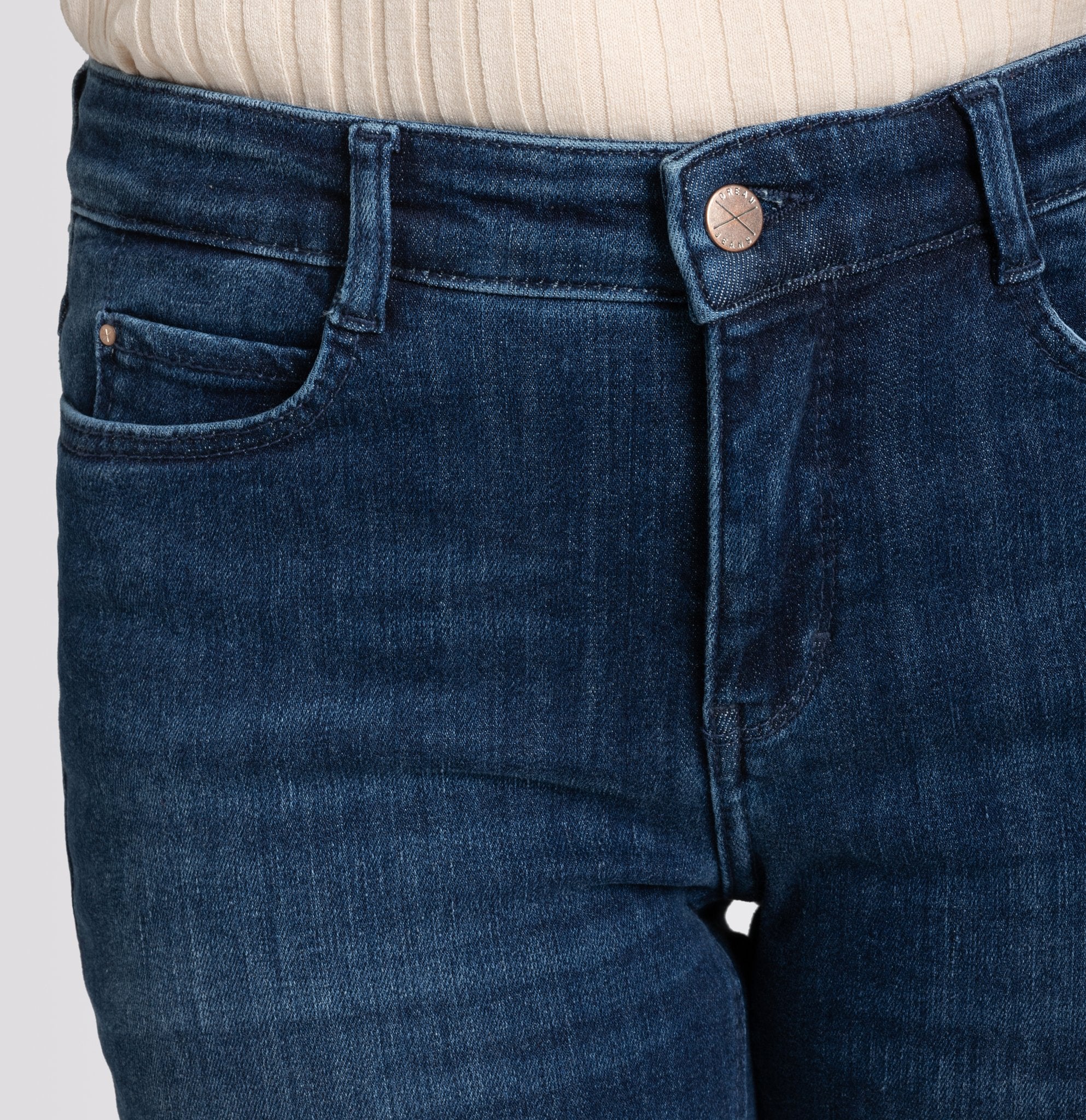 MAC Flared Leg Cobalt Authentic Wash