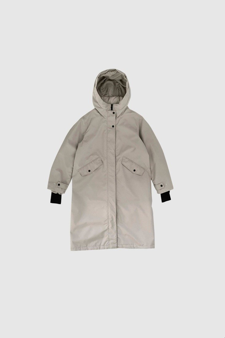 WithBlack Parka Grey Sand