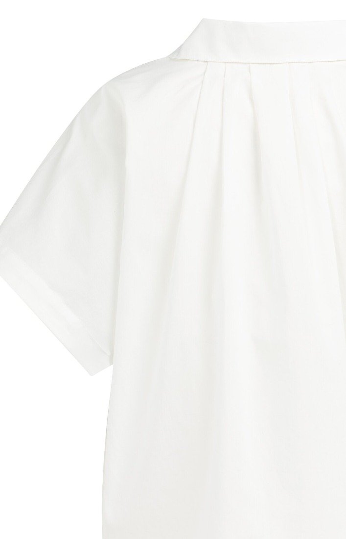 Ärmellose Bluse mit Zierknöpfen