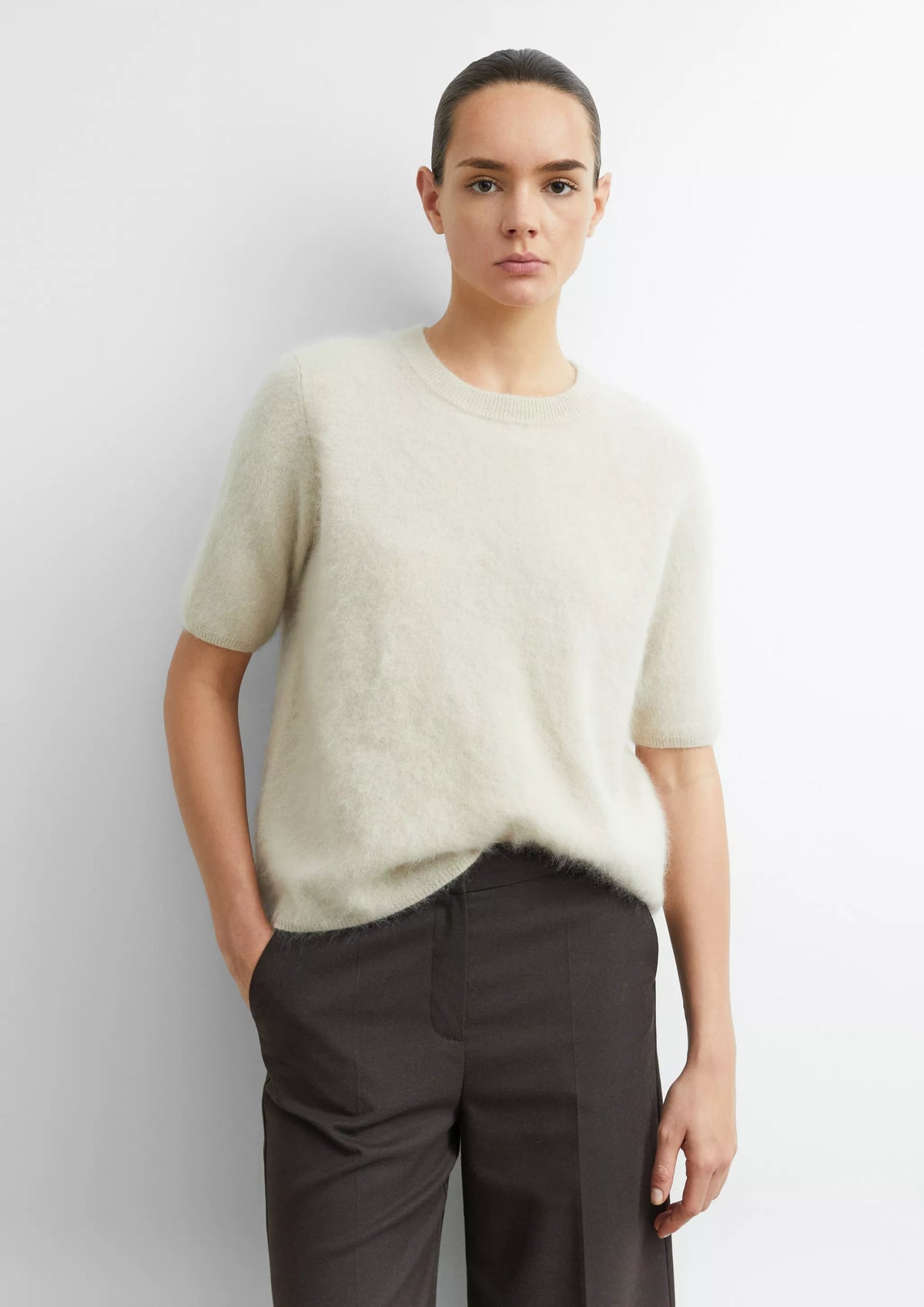 Comma Strickpullover Brown