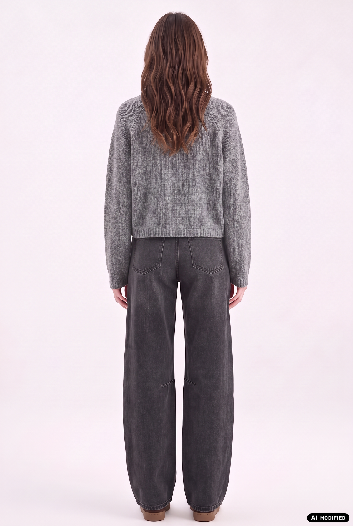 Strickpullover mit Zopfmuster