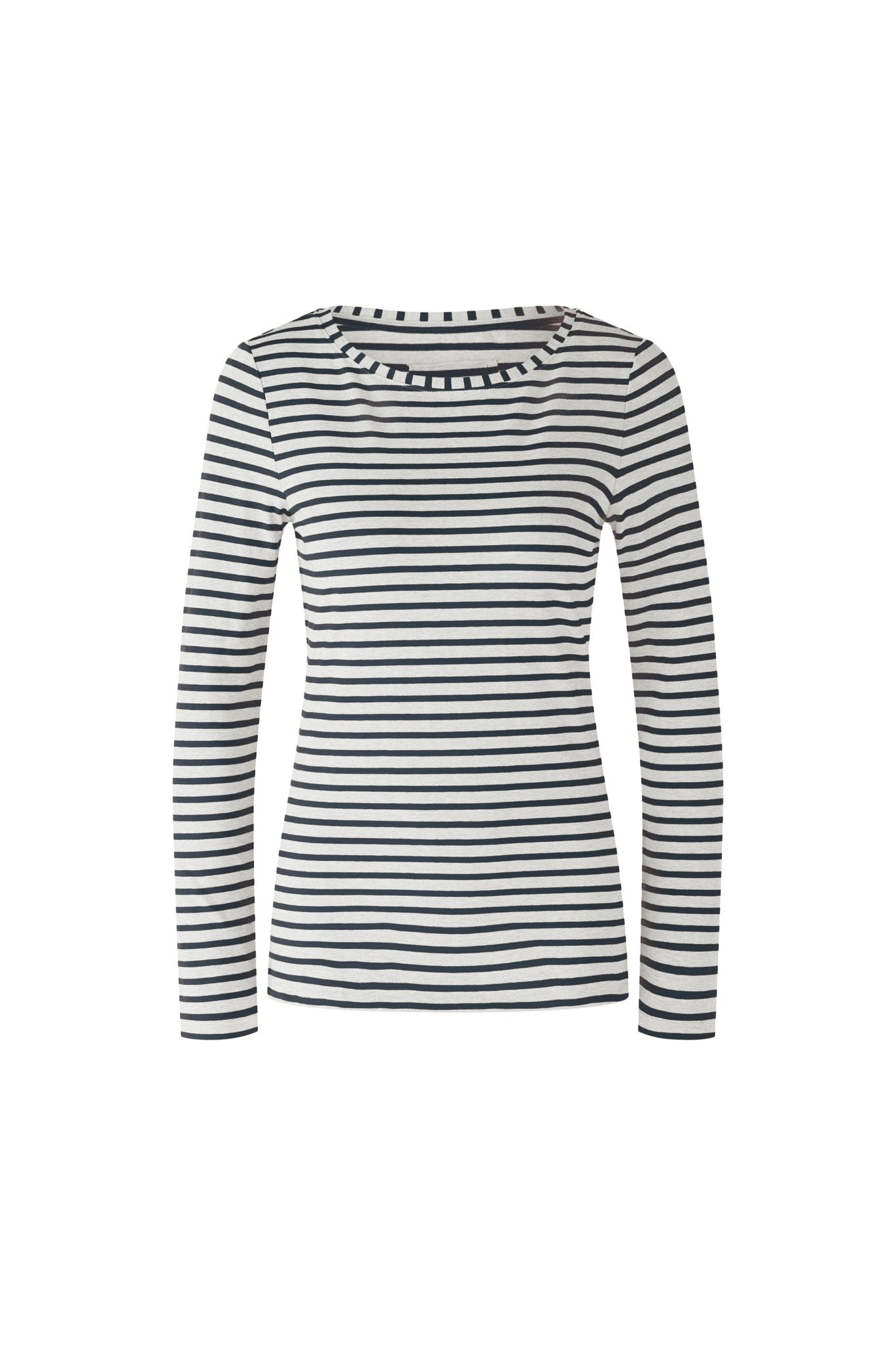 Oui Longsleeve Black Offwhite