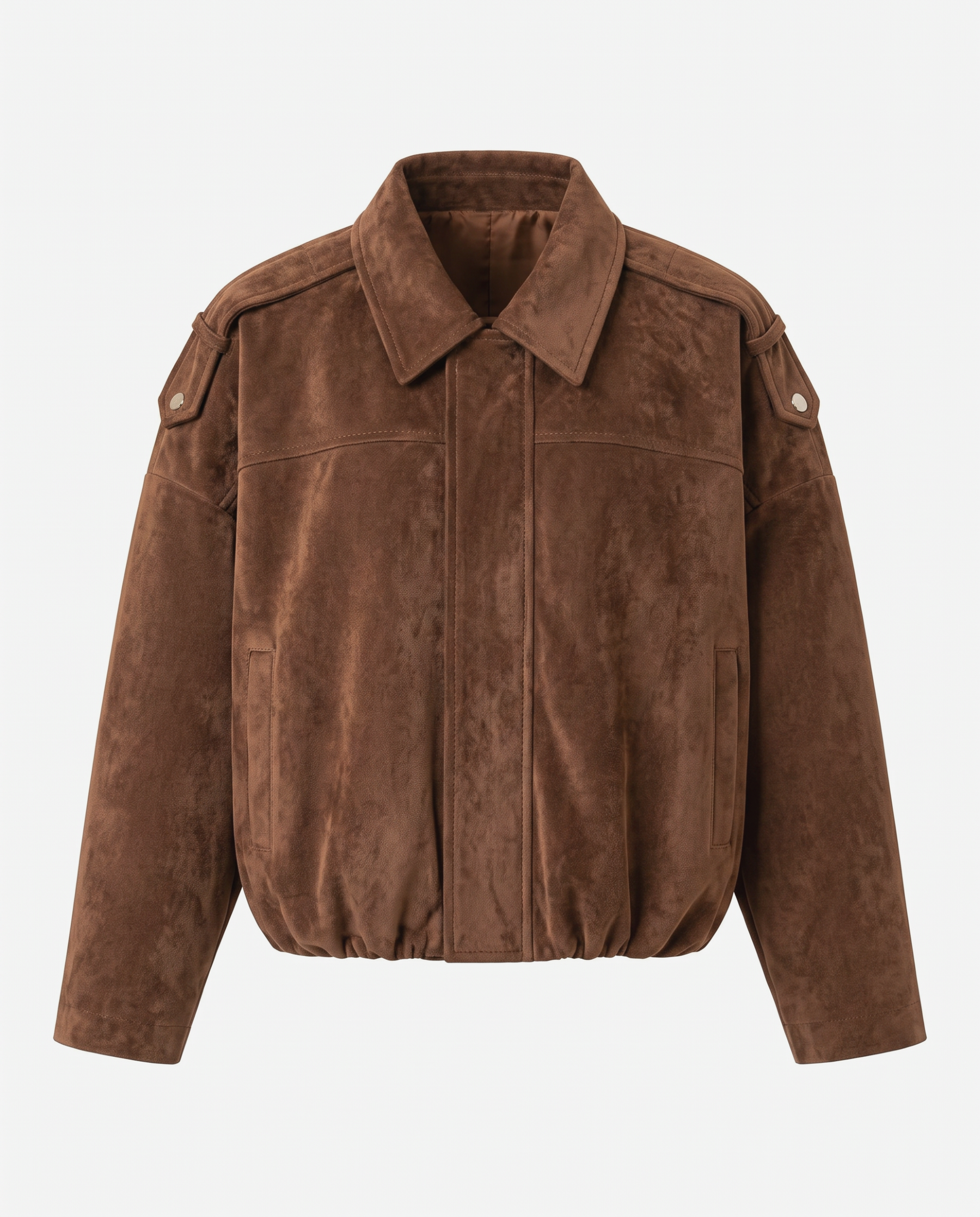 Kunstlederjacke in Velours-Optik
