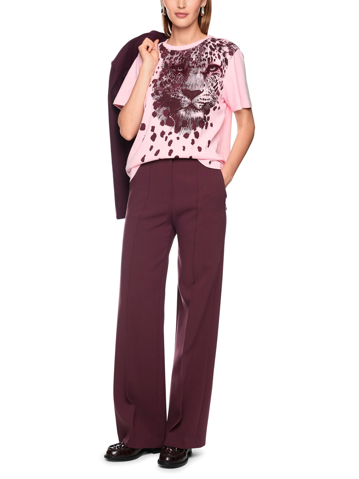 T-Shirt mit Leo-Print