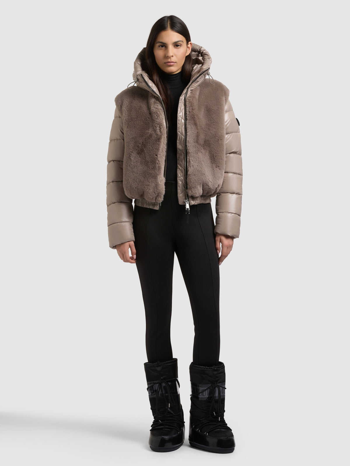 Steppjacke ONIKA mit Fellimitat