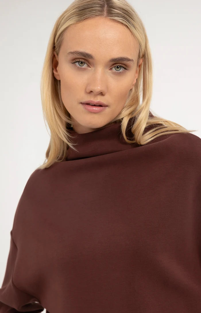 Sweatshirt mit Drapierung