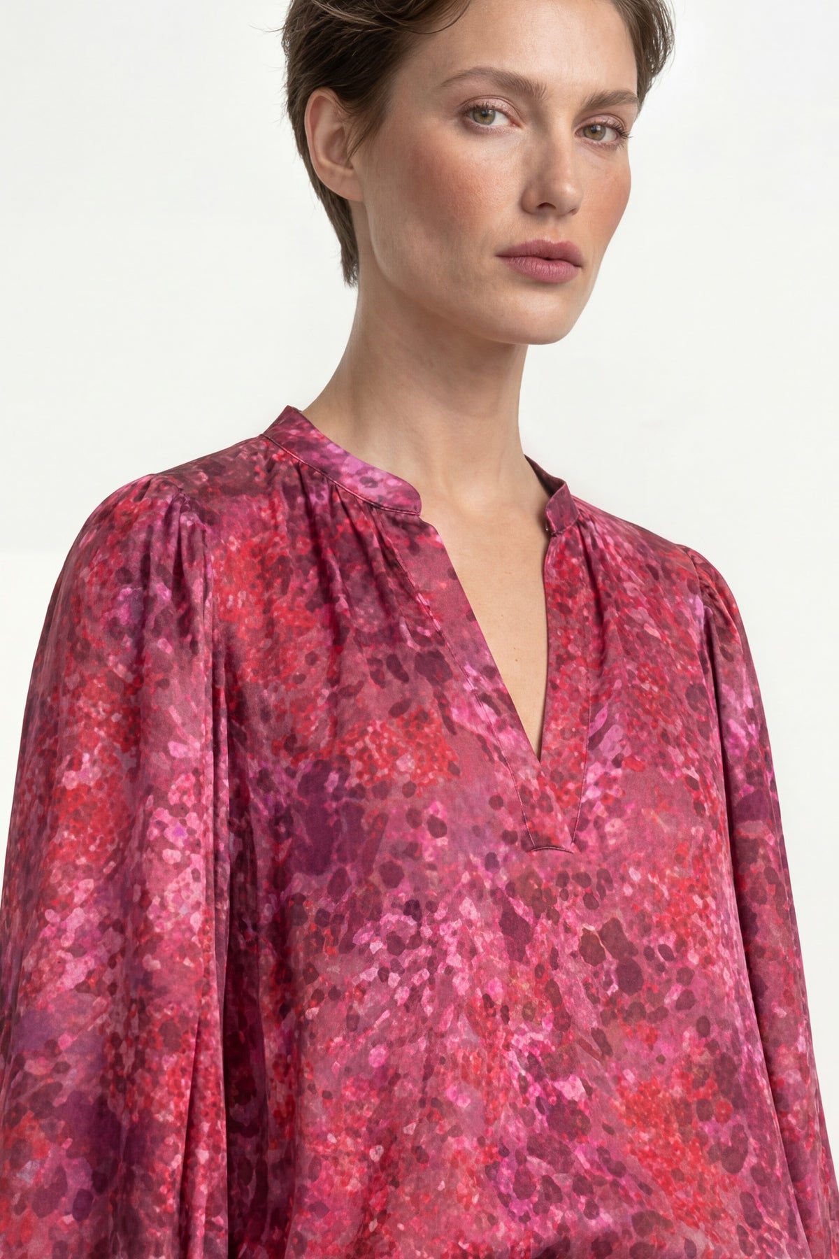 Bluse mit Ballonärmeln