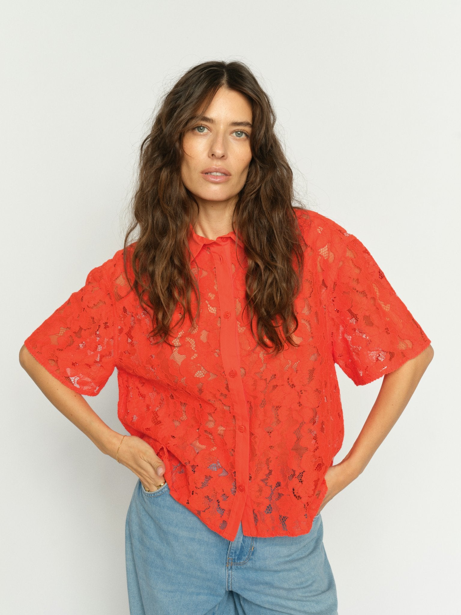 Mos Mosh Blusen Spicy Orange