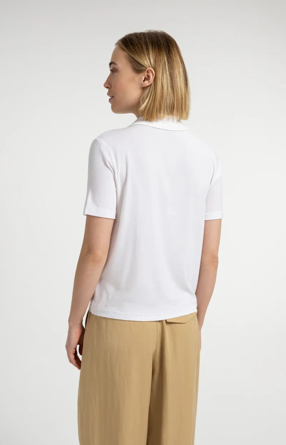 Poloshirt mit Ziernähten