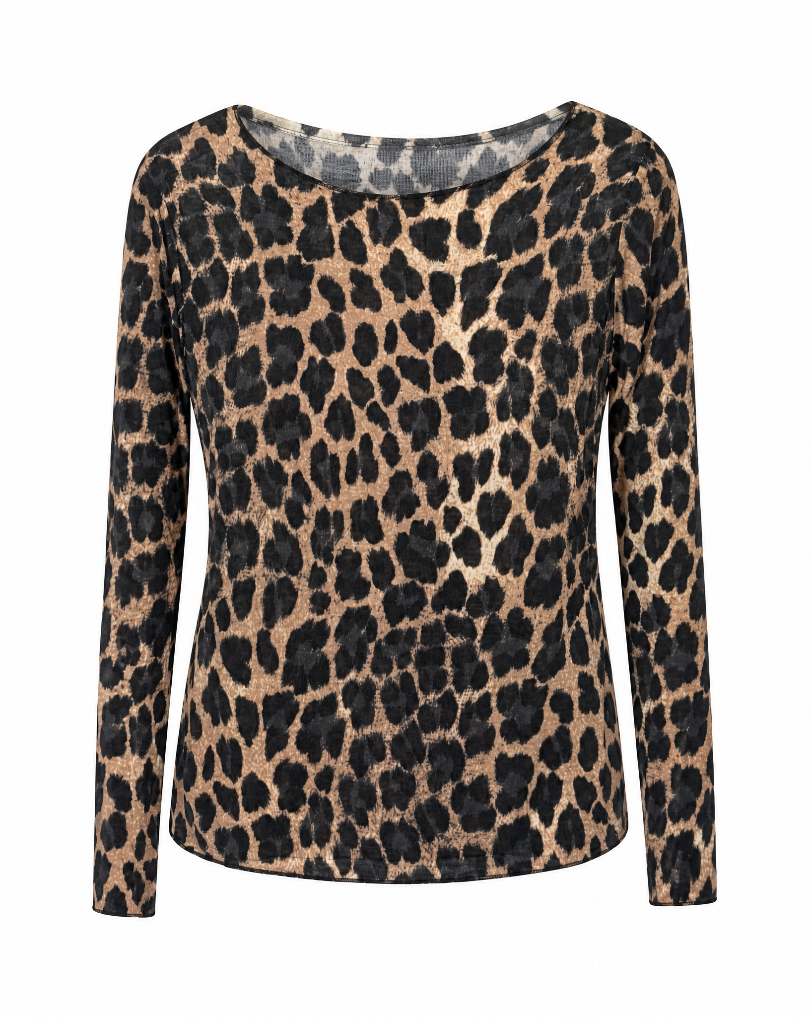 Longsleeve mit Leo-Muster