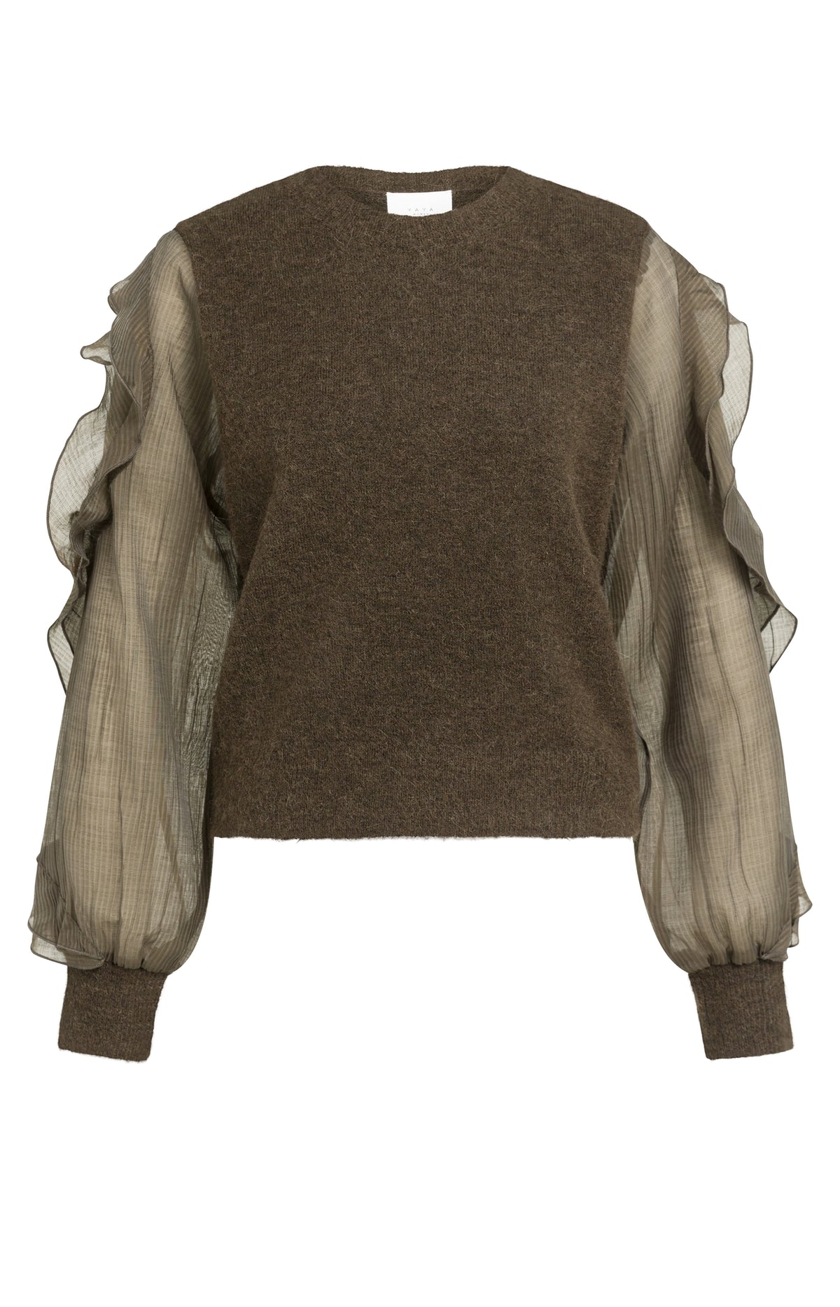 Pullover mit Rüschenärmeln