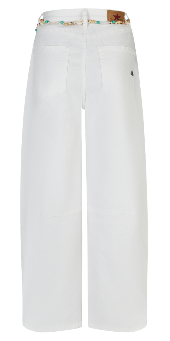 Jeanshose BARREL mit Perlengürtel