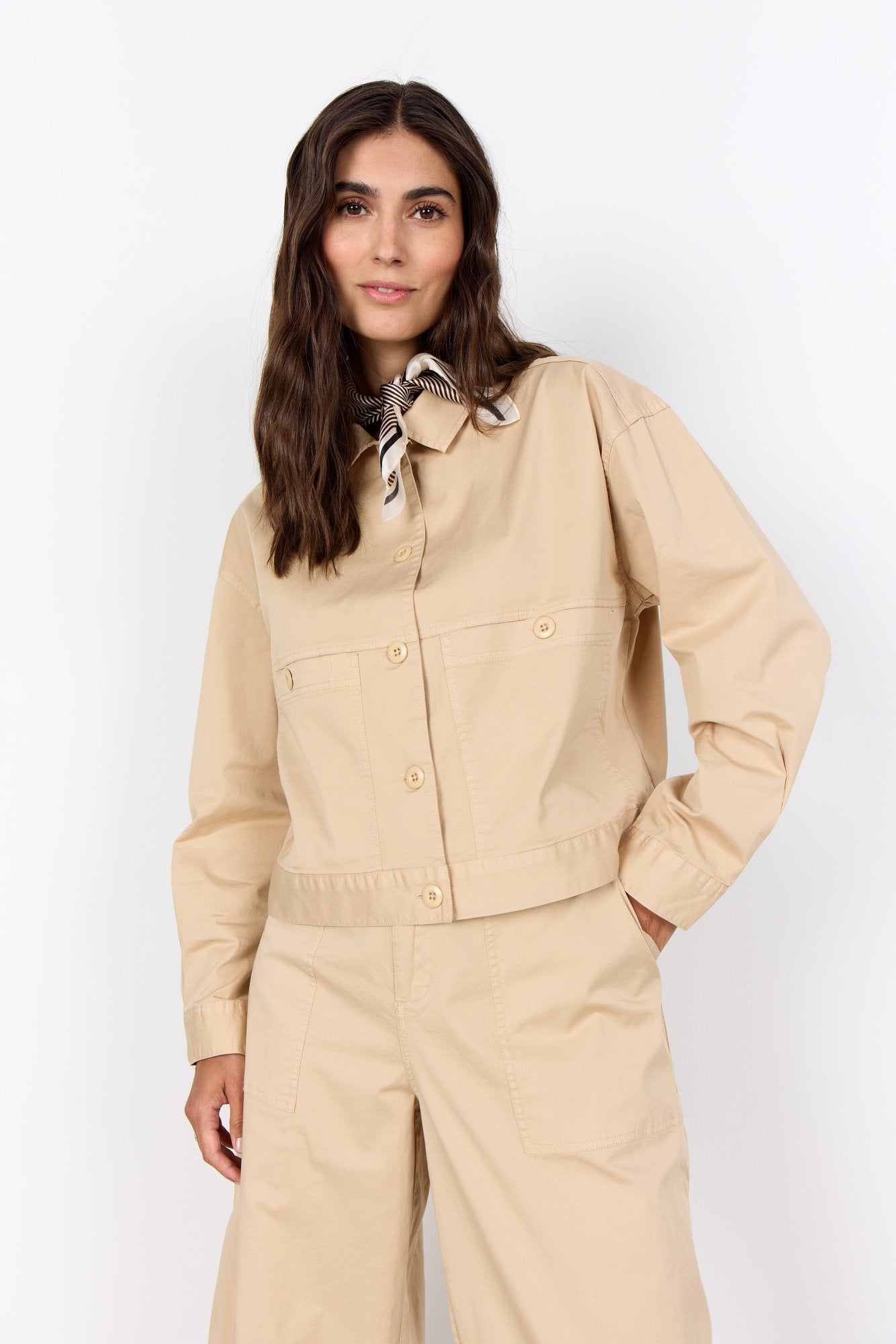 Soyaconcept Jeansjacken Sand