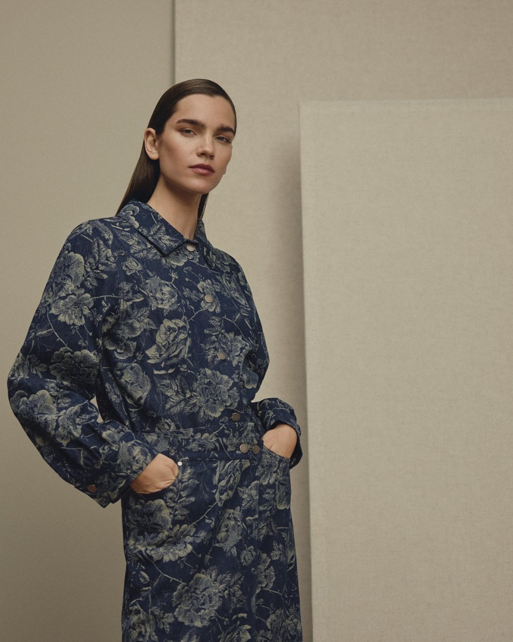 MSCH Copenhagen Jacken Mid Blue Flower