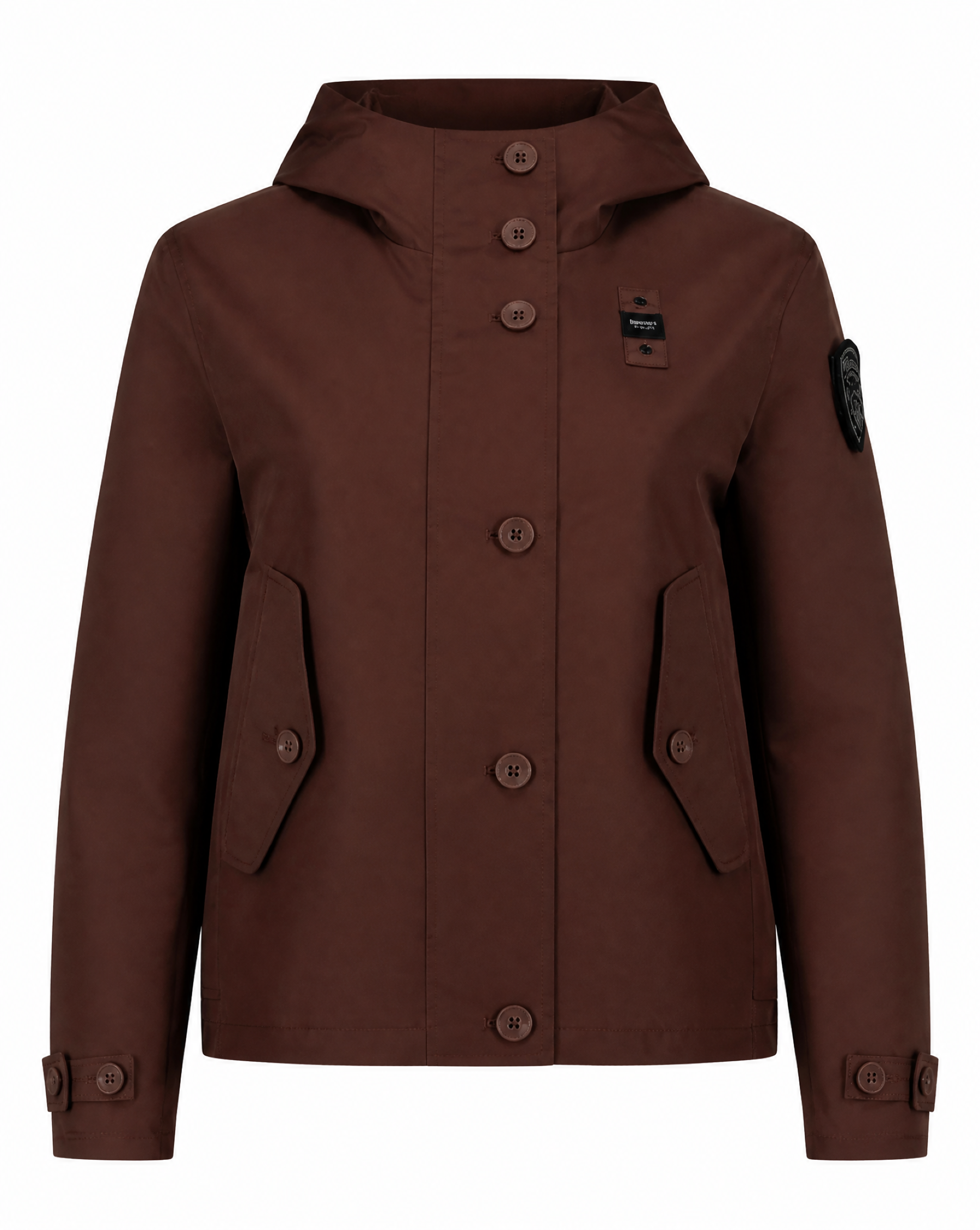 Blauer Bomberjacken Brown A