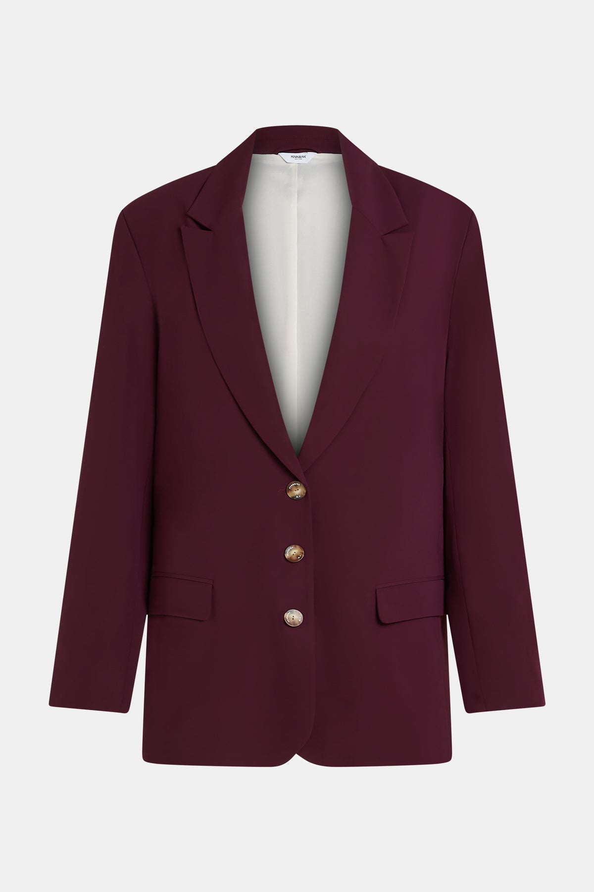 Penn & Ink Blazer Aubergine