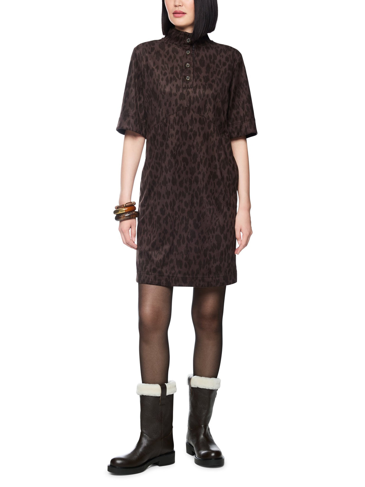 Kleid im Leo-Look