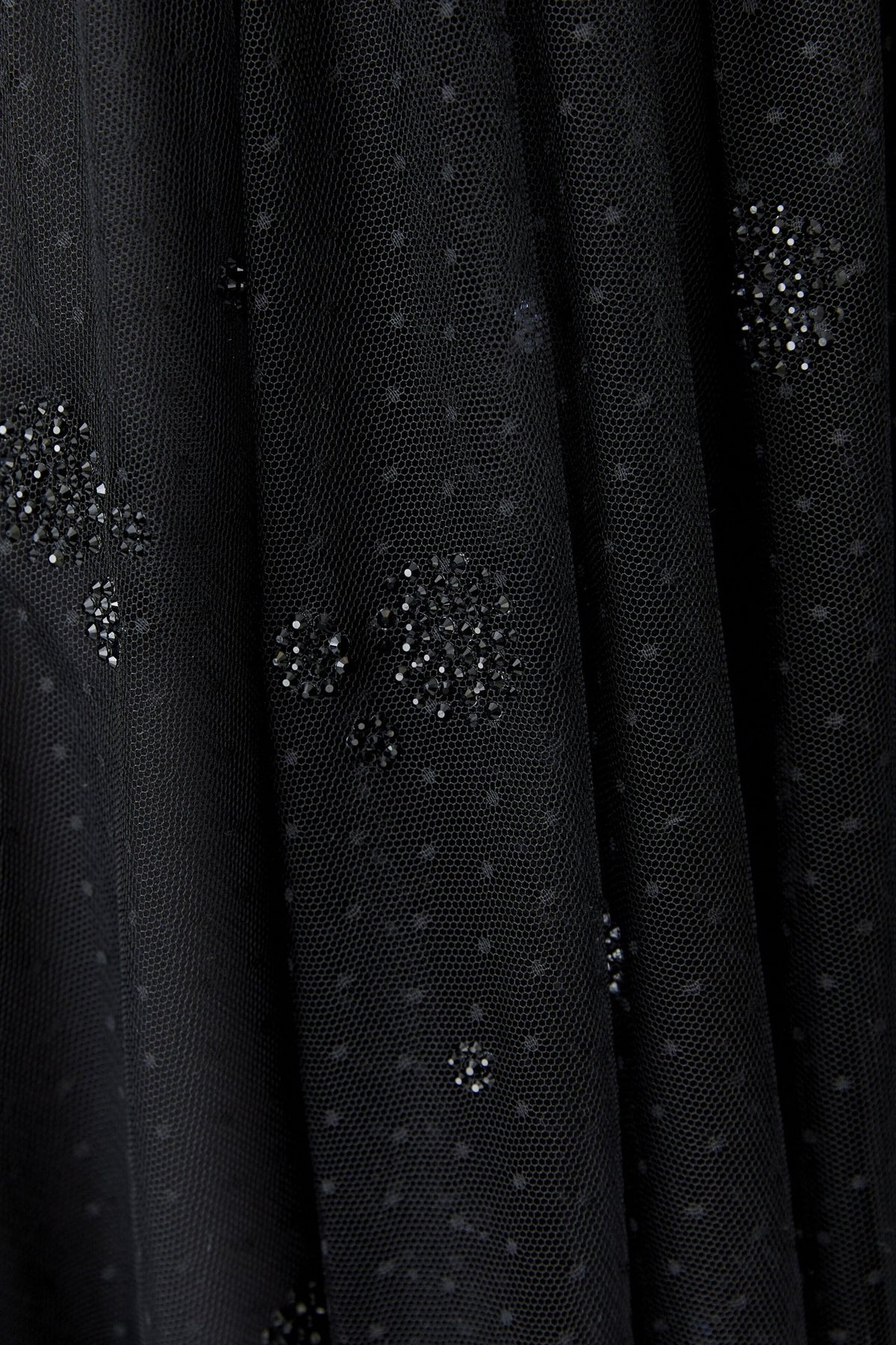 Tüllrock mit Pünktchenjacquard