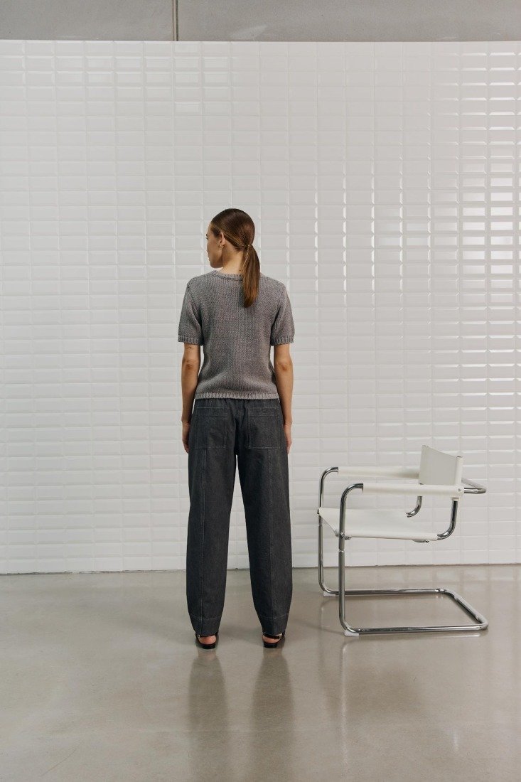 WithBlack Strickpullover Midgrey Me