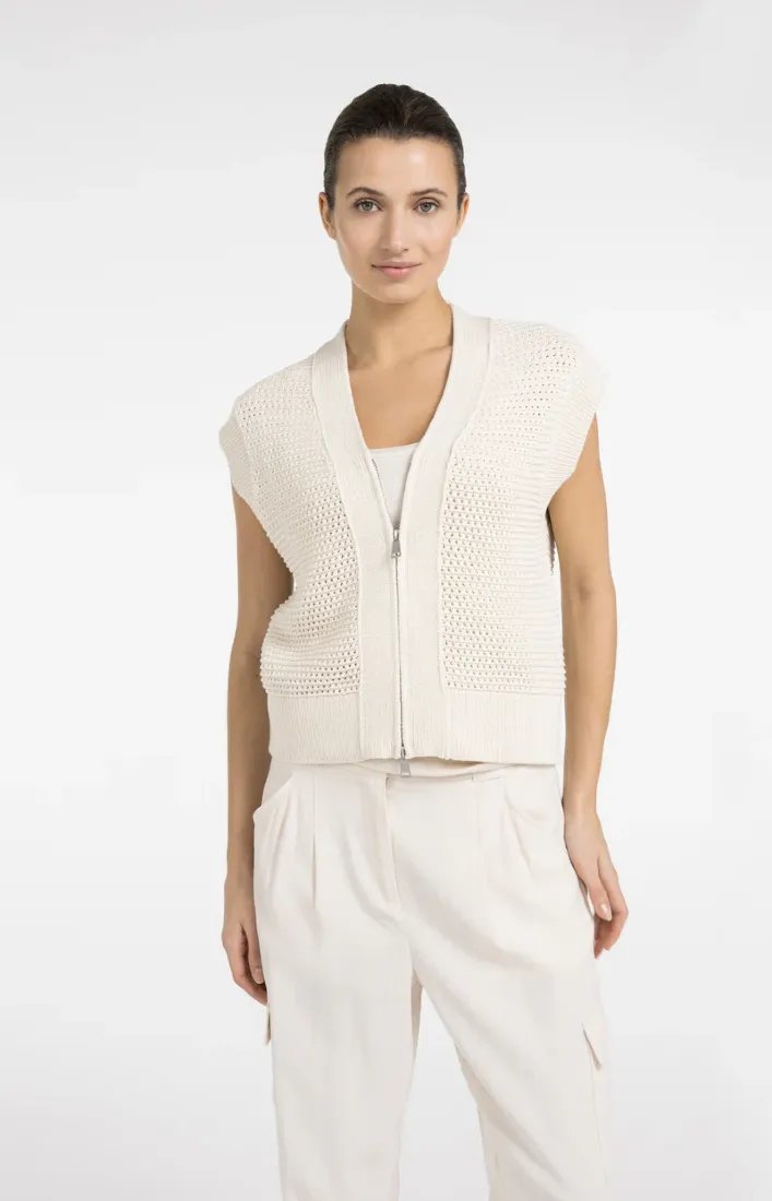 Ärmelloser Cardigan