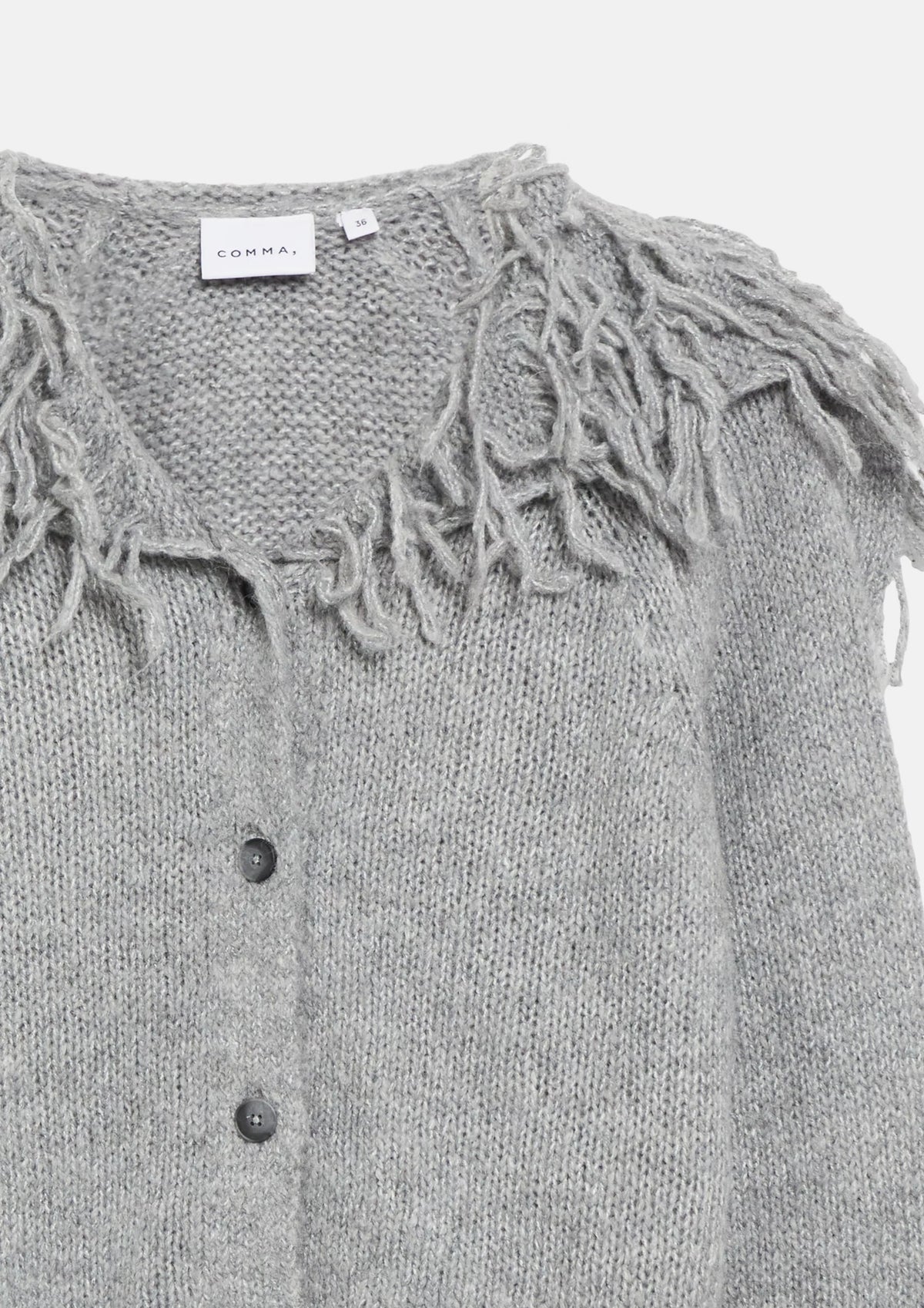 Comma Strickjacken Grey/Black