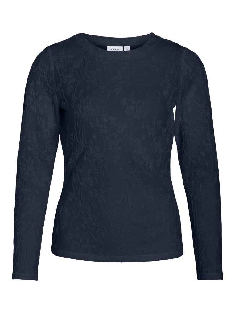 VILA T-Shirts Navy Blazer