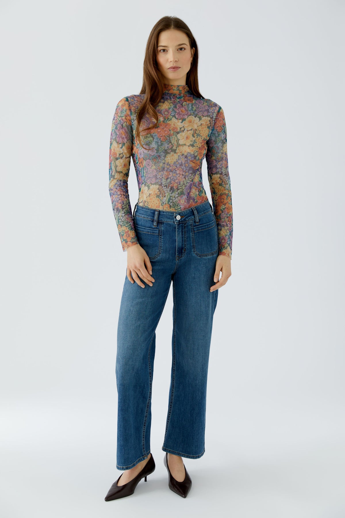 Longsleeve mit Blumenprint