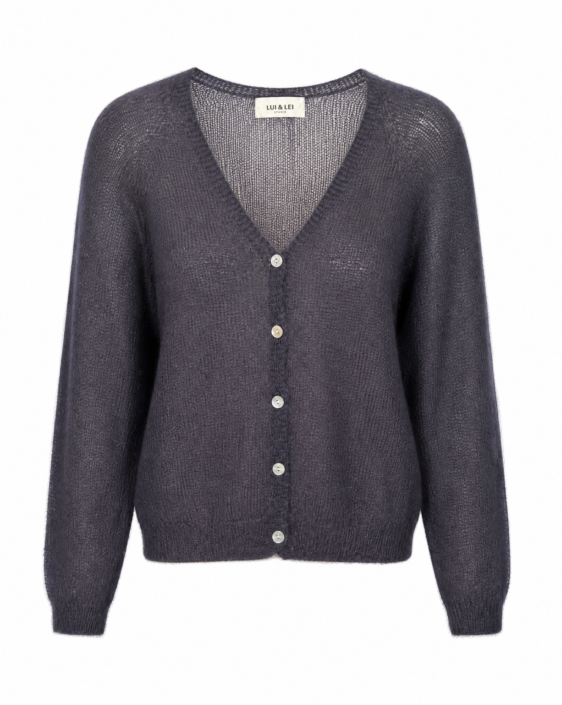 Strickjacke mit V-Ausschnitt