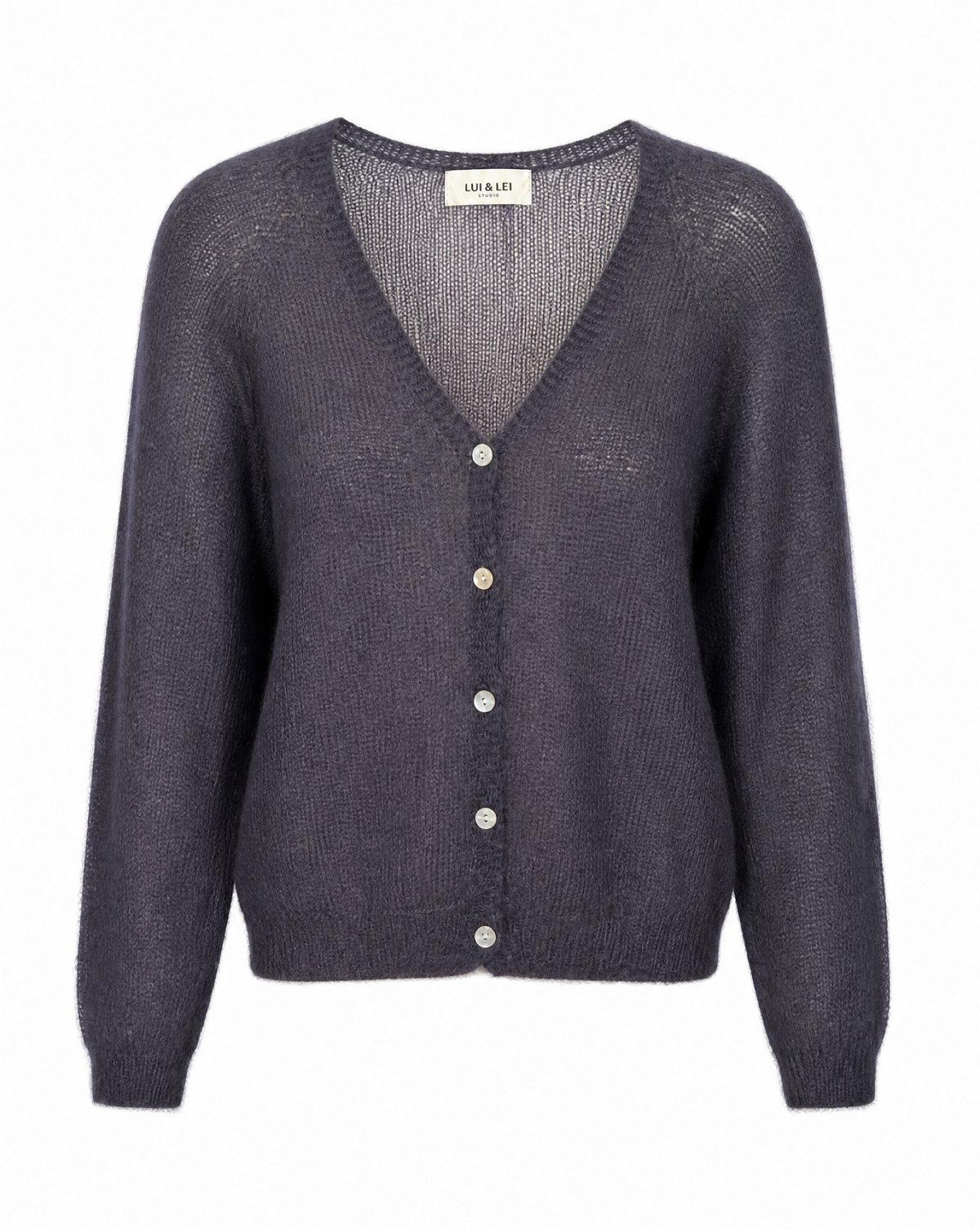 Strickjacke mit V-Ausschnitt