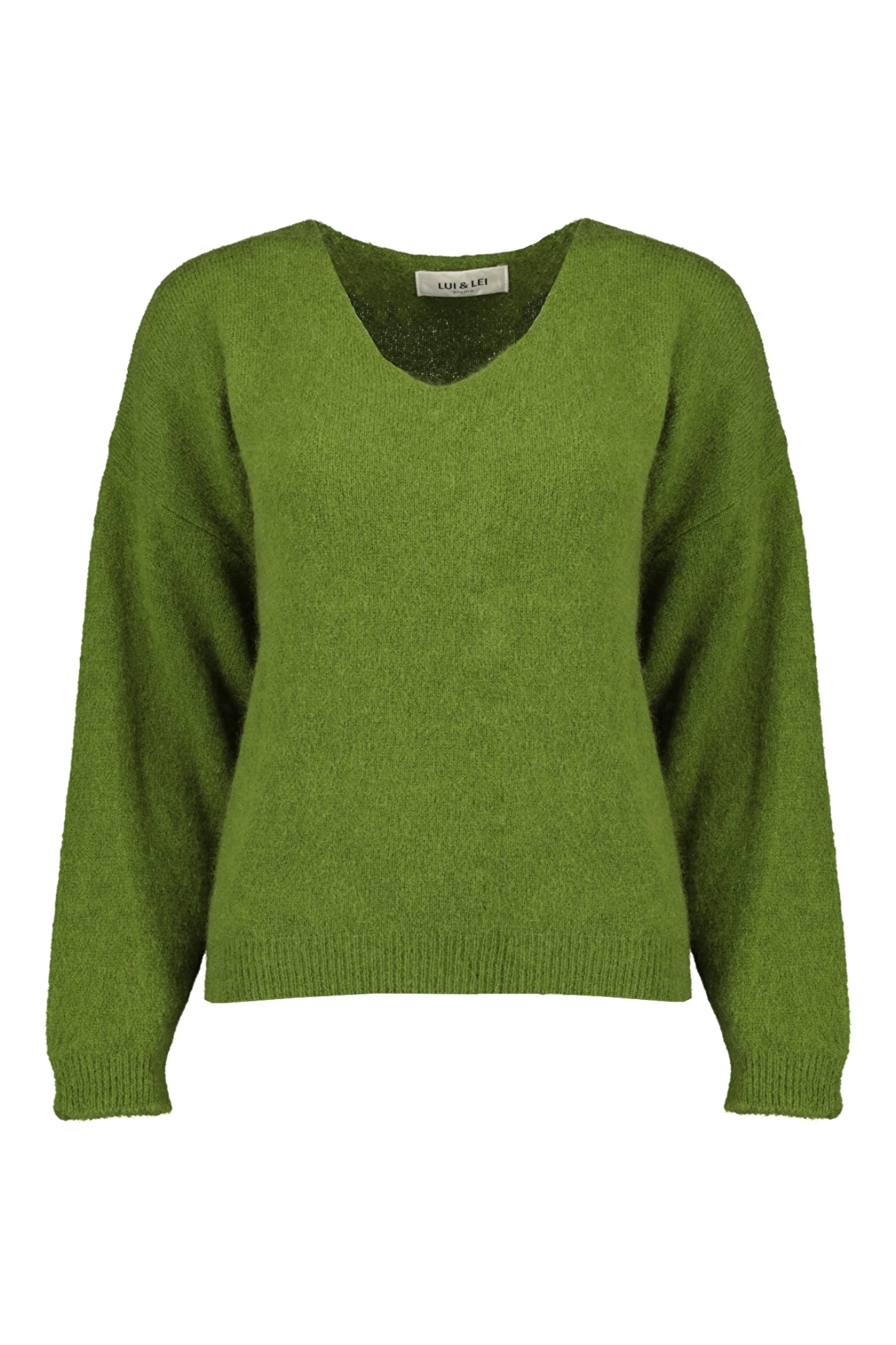 Goose Flash Strickpullover Dark Kiwi