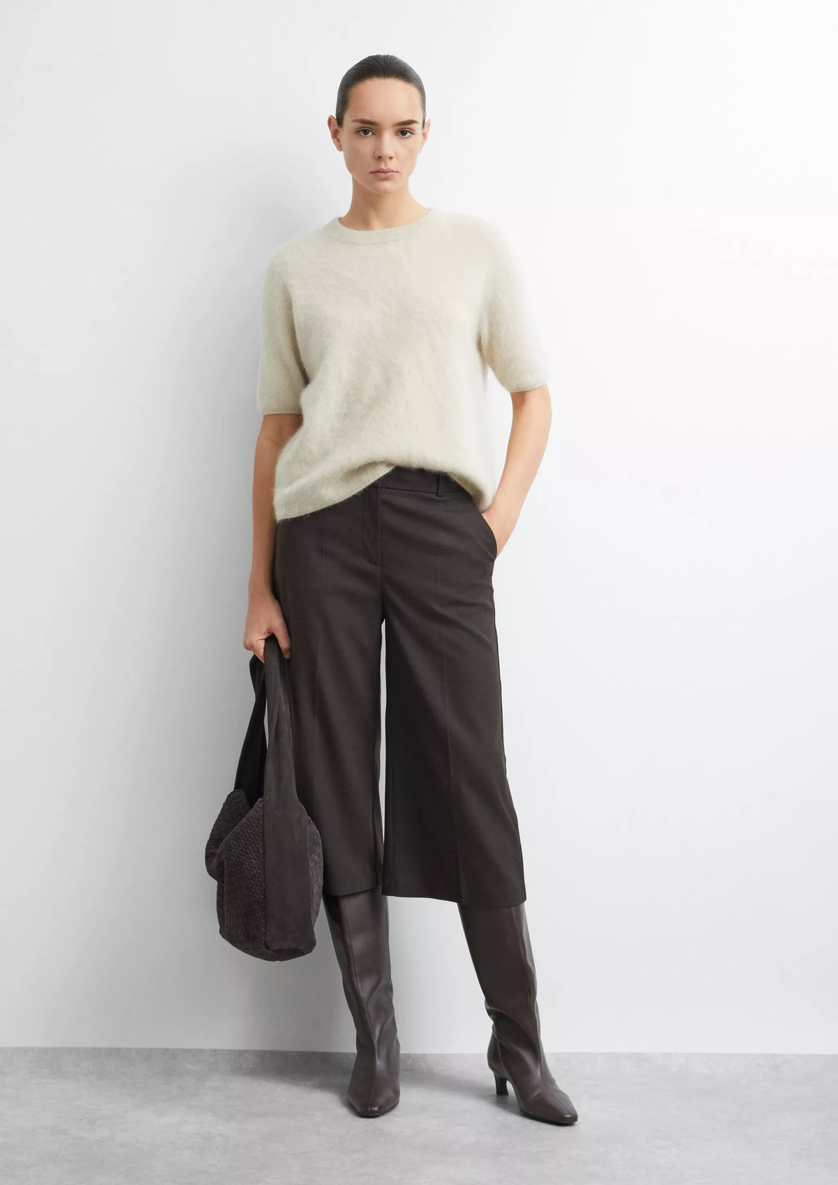 Comma Strickpullover Brown