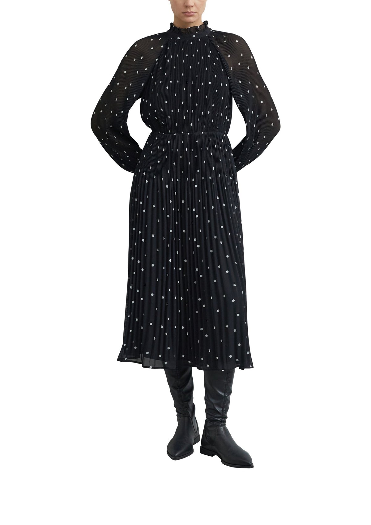 Midikleid mit Punkten