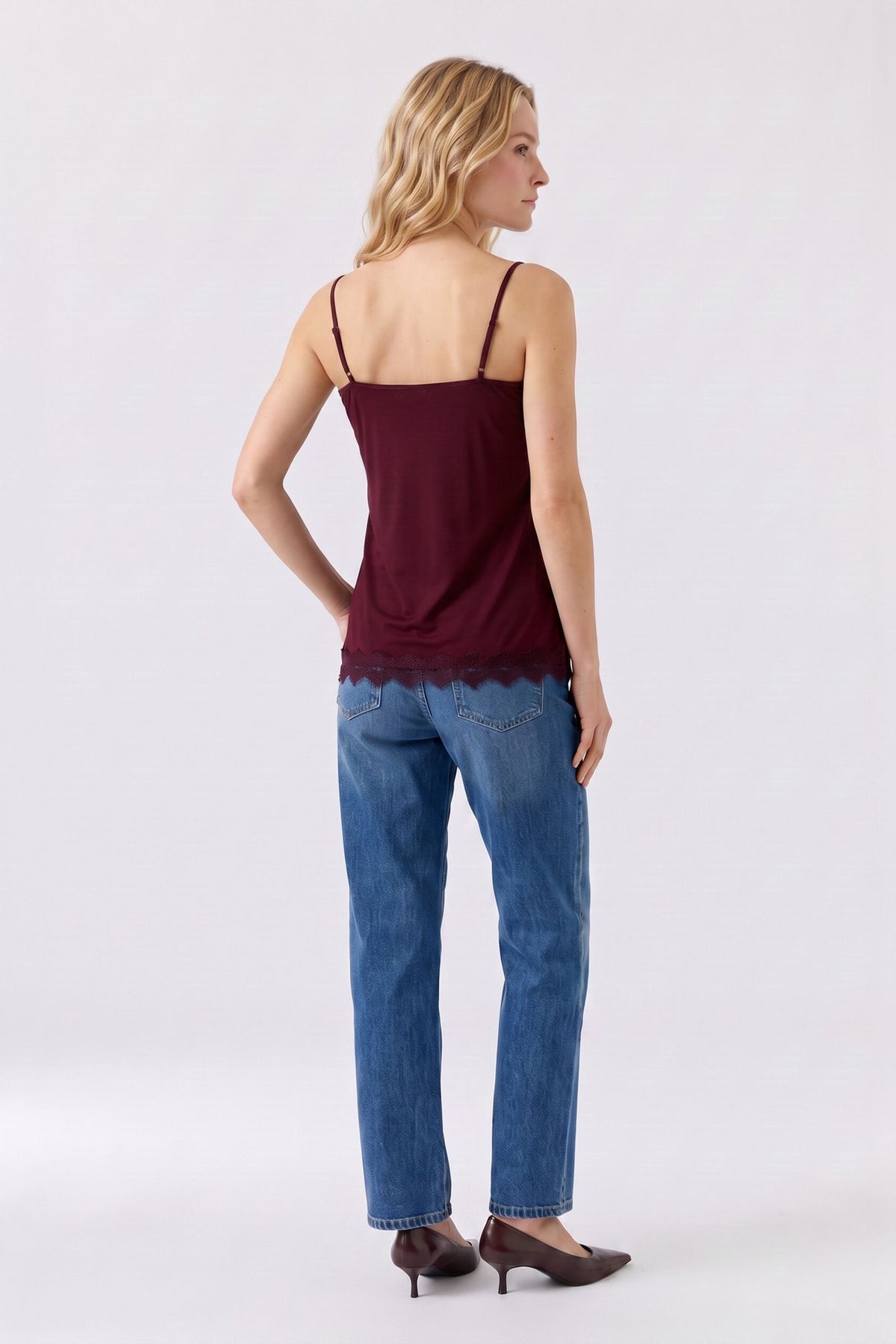 Top mit Spitze