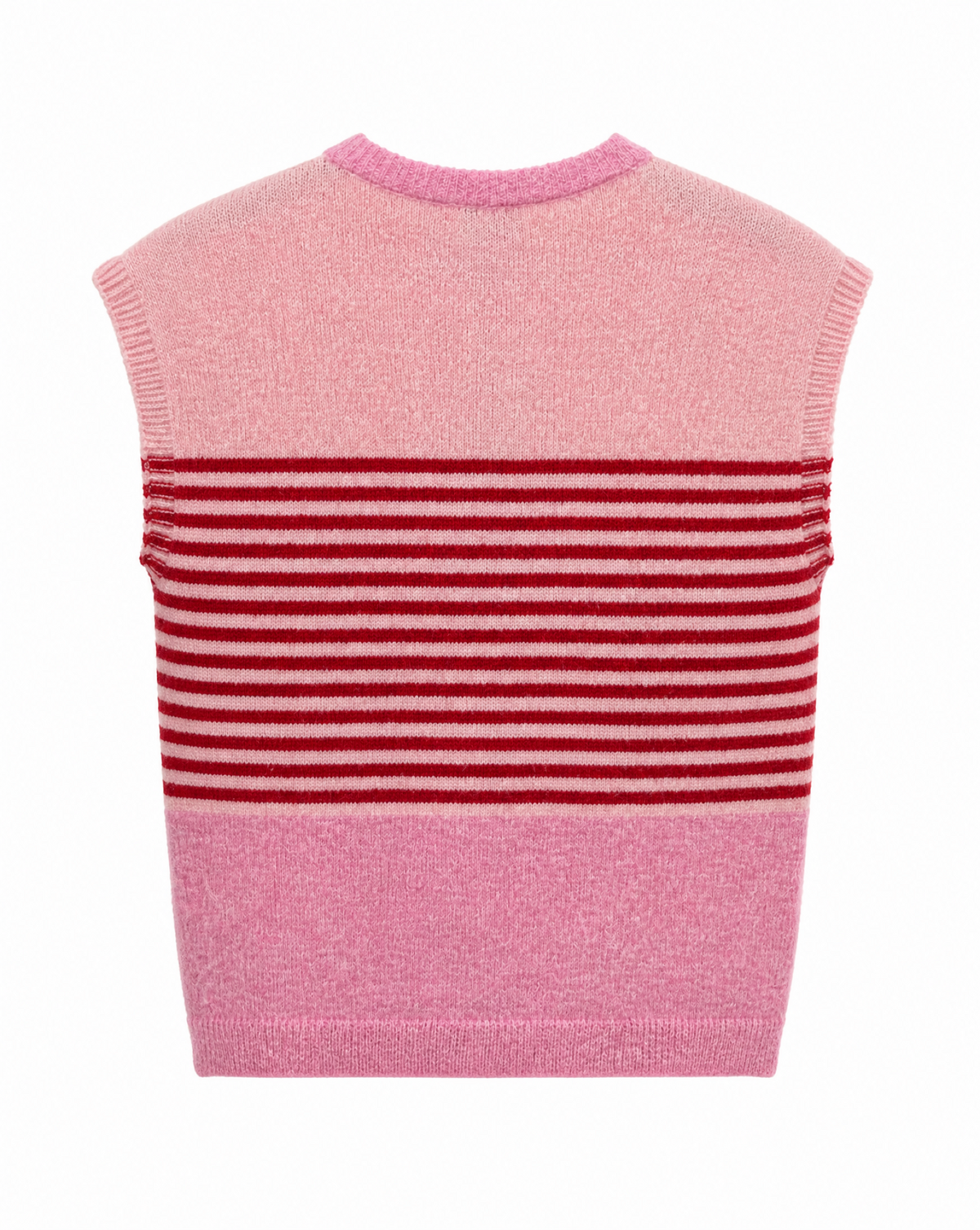 Strickweste mit Streifen