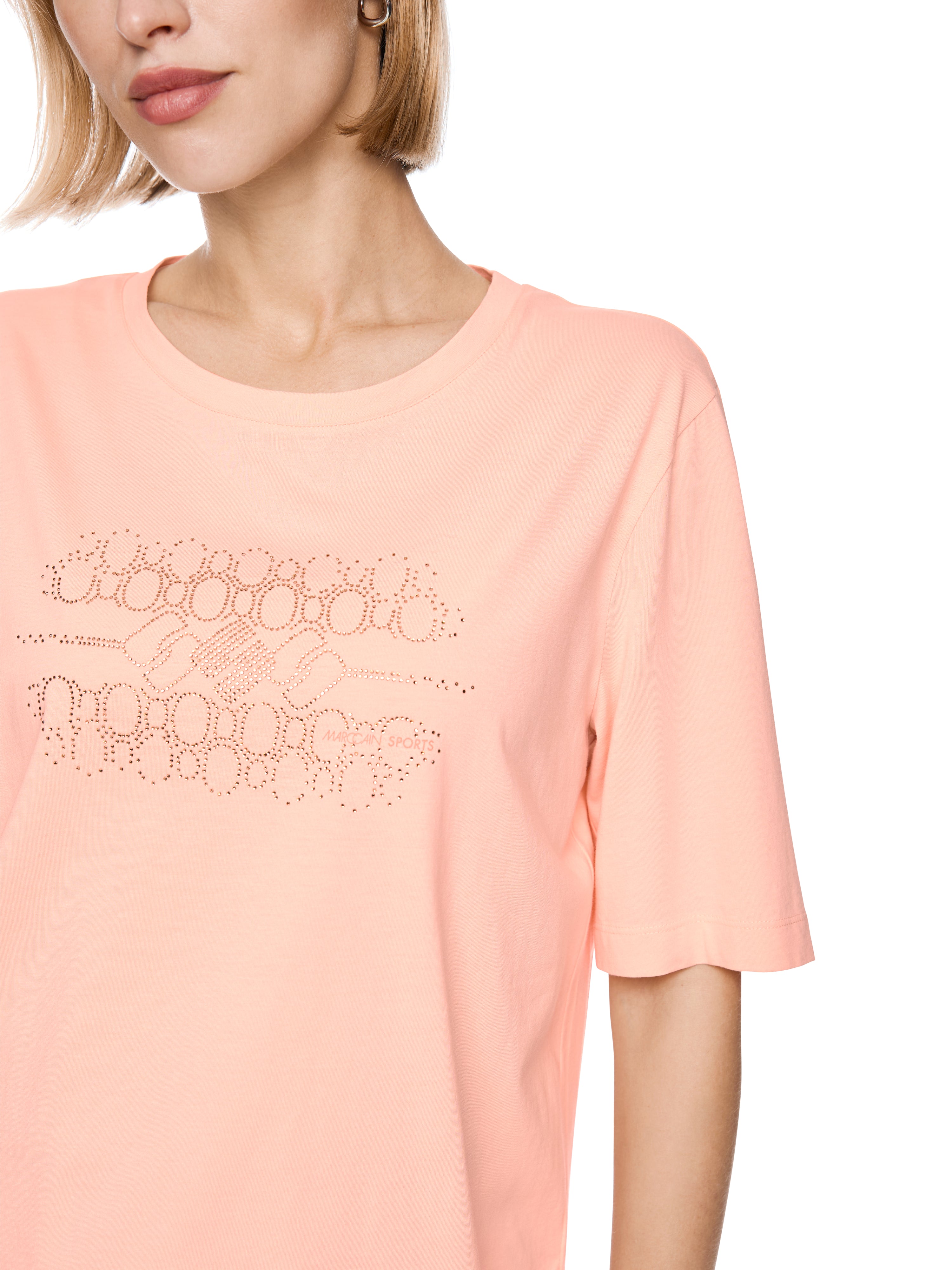 T-Shirt mit Hotfix-Steinchen