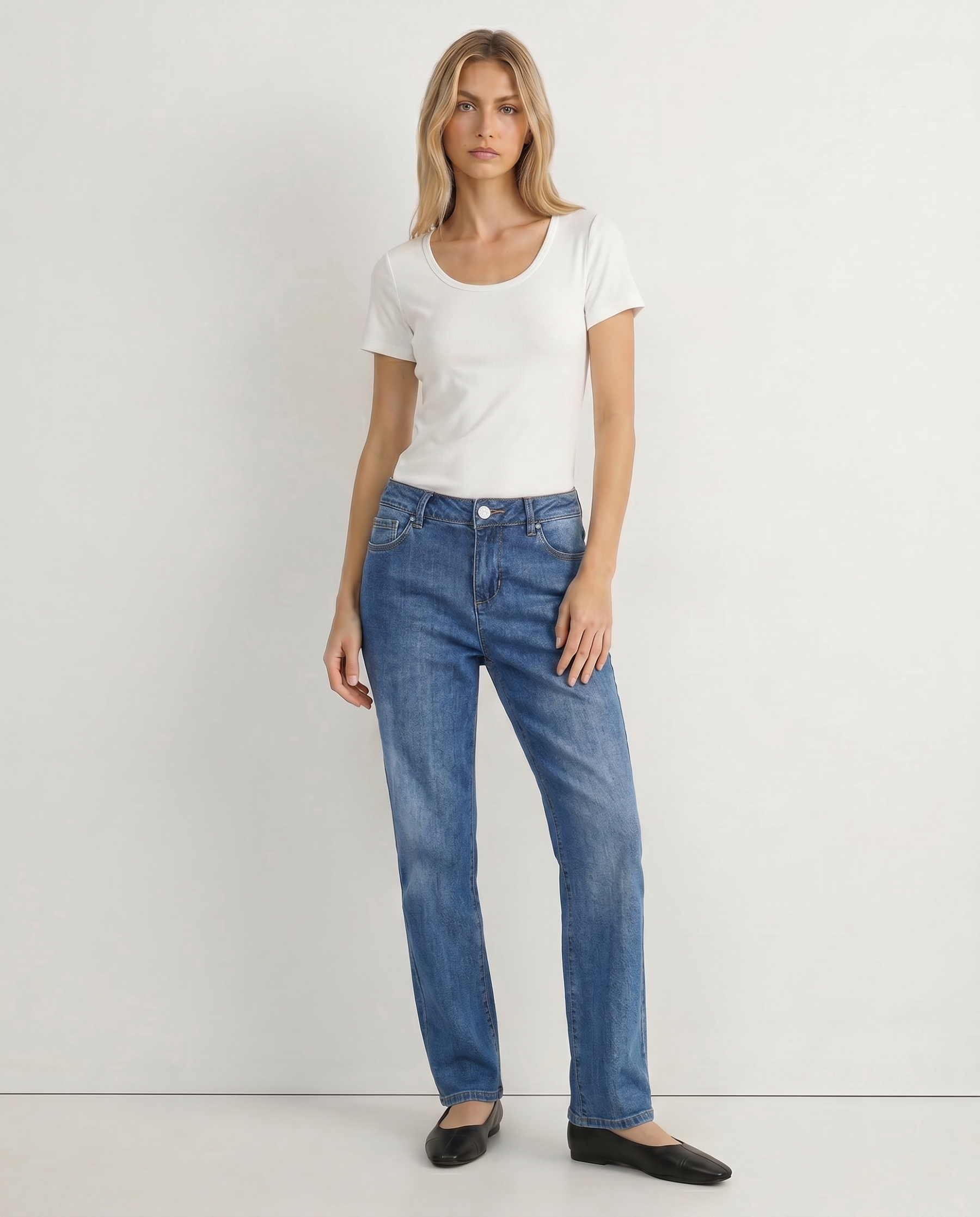 Jeanshose Stella-Zip Stretch Denim