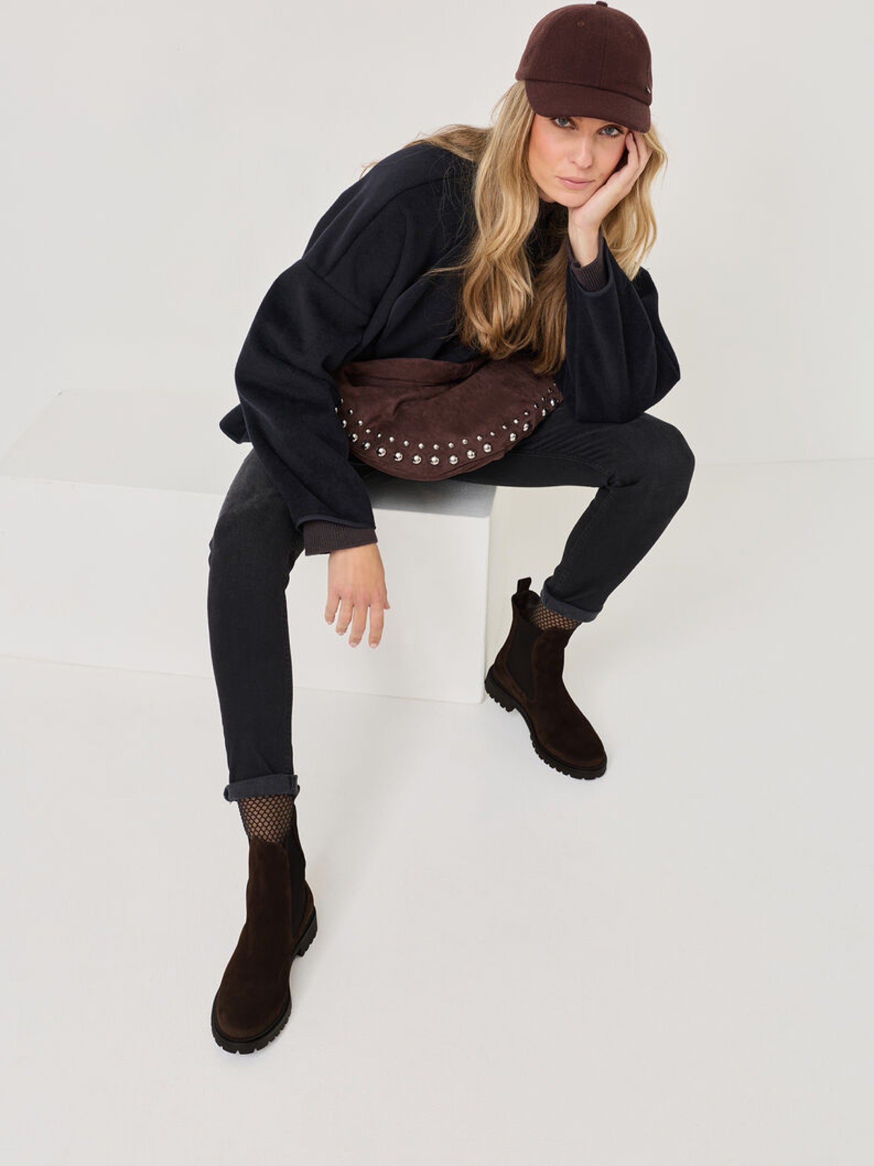 Stiefelette aus Wildleder