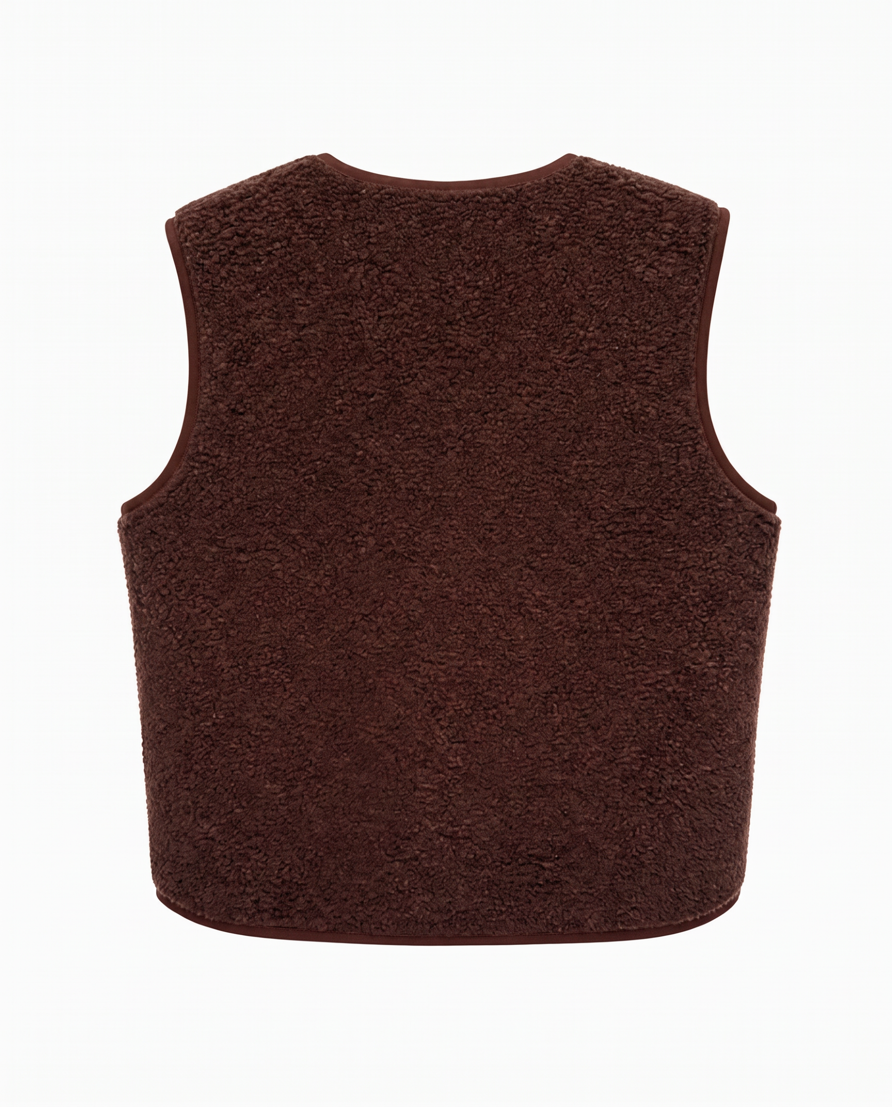 Teddyweste mit Logo-Patch