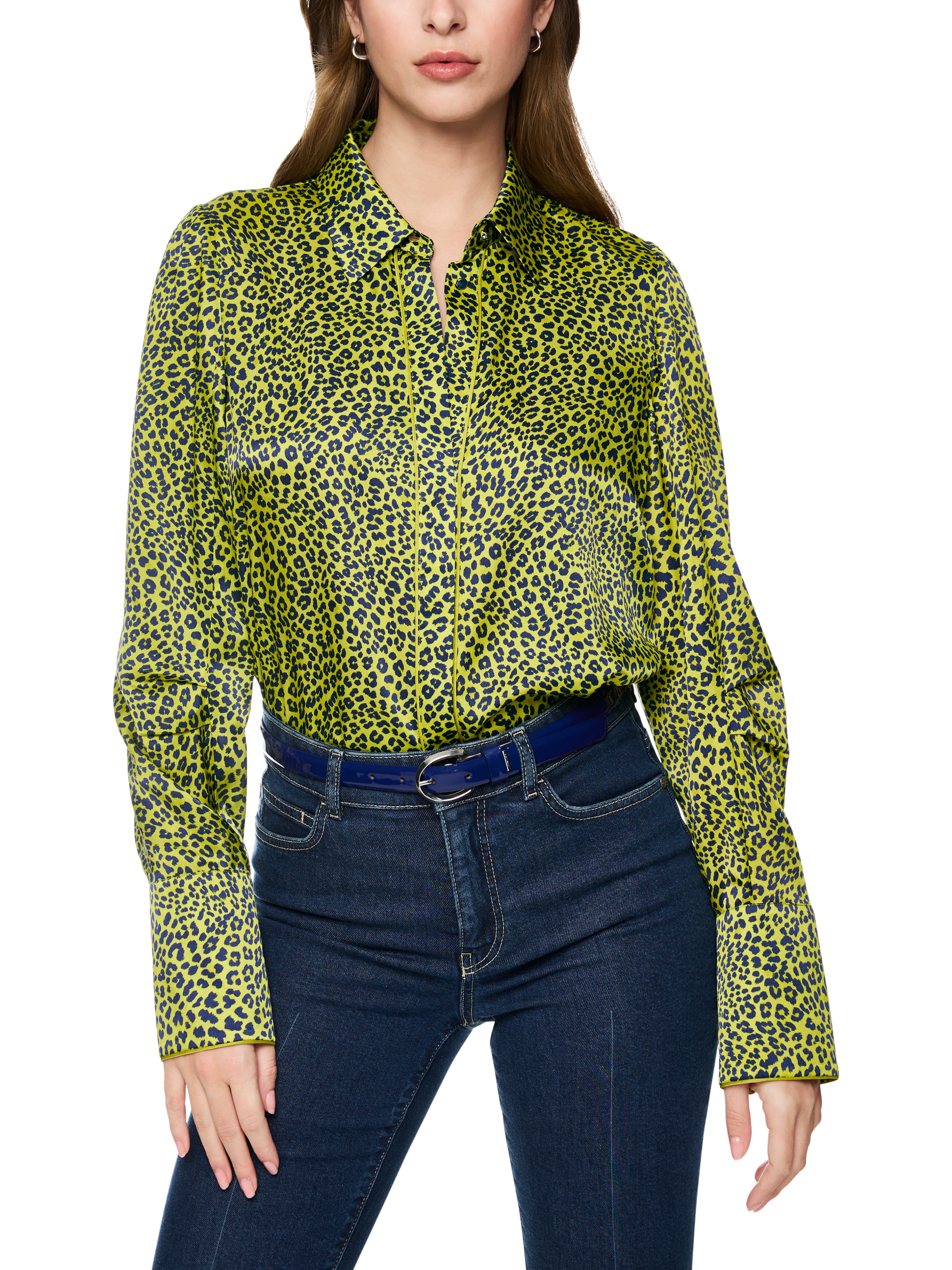 Bluse mit Animal Print