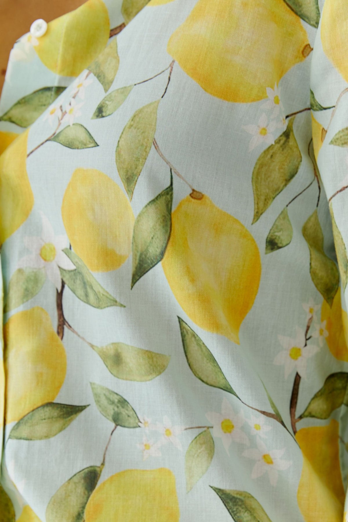 Bluse mit Zitronenprint