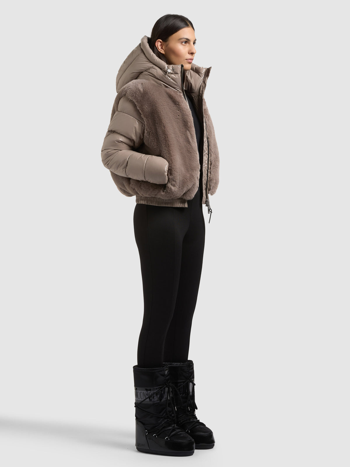 Steppjacke ONIKA mit Fellimitat