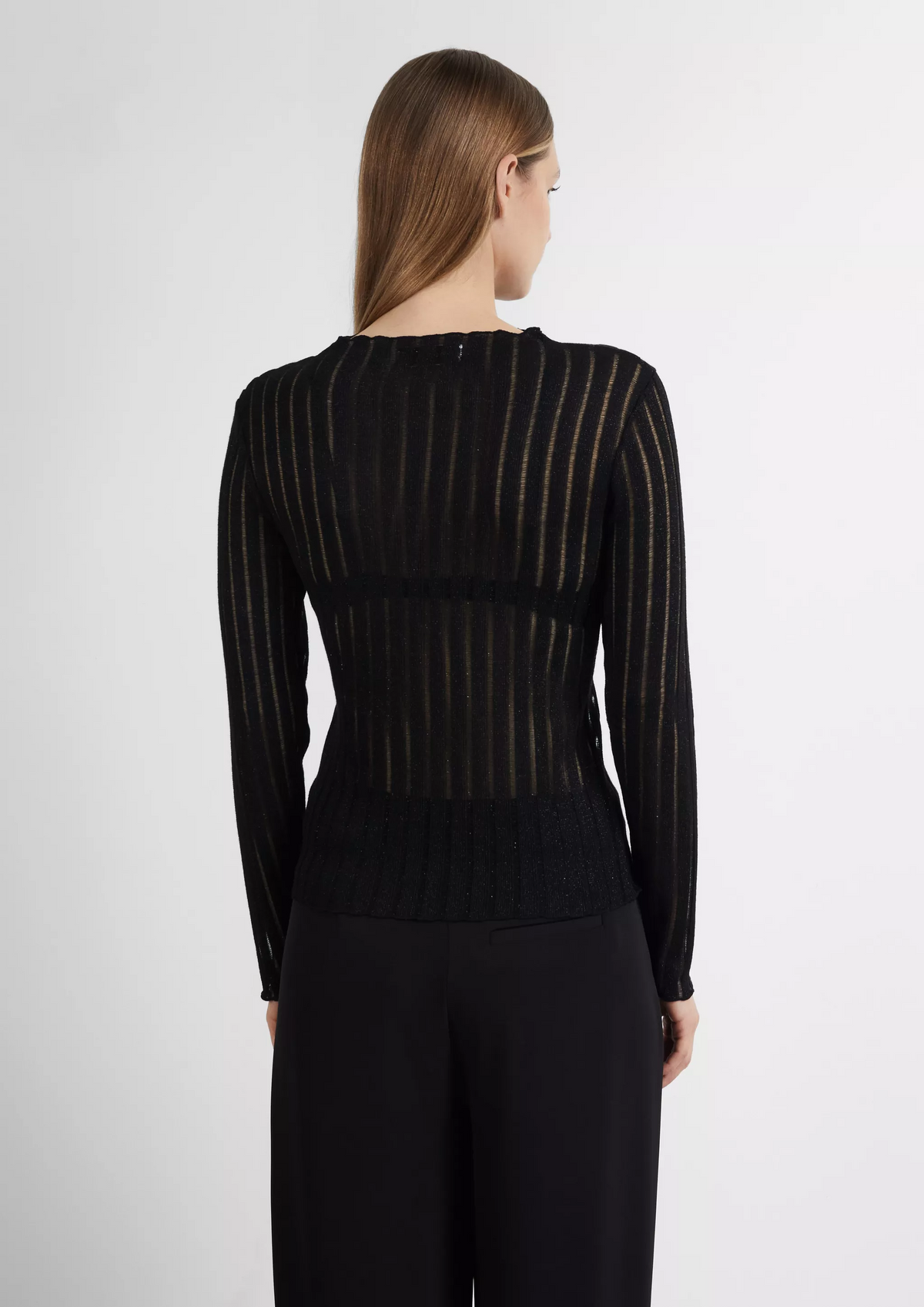 Longsleeve mit Glitzergarn