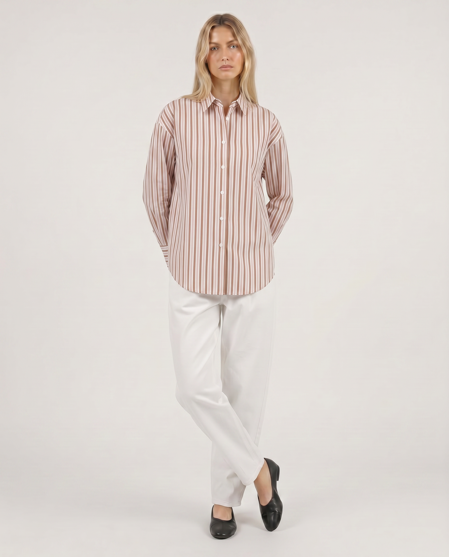 Bluse mit Streifen