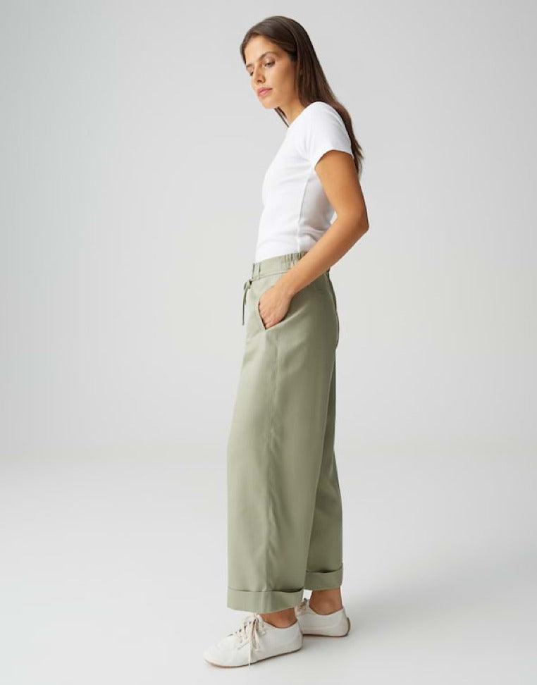 Opus Wide Leg Pale Olive