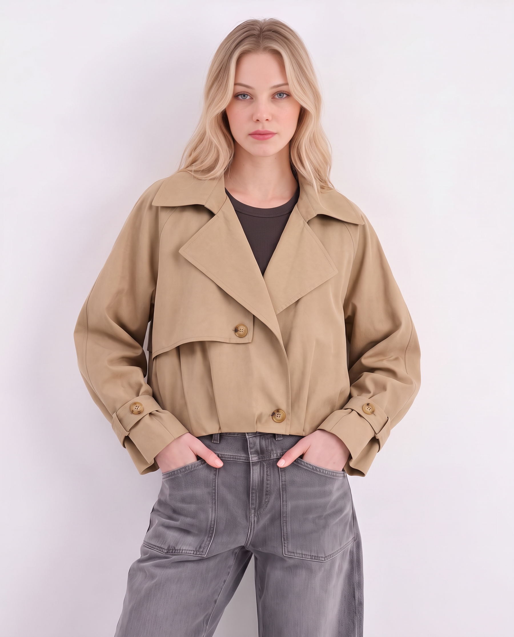 Kurzer Trenchcoat