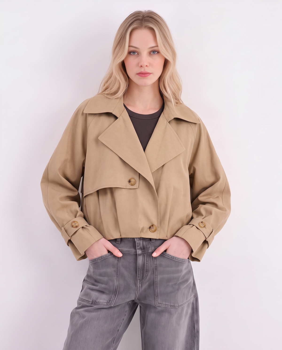 Kurzer Trenchcoat