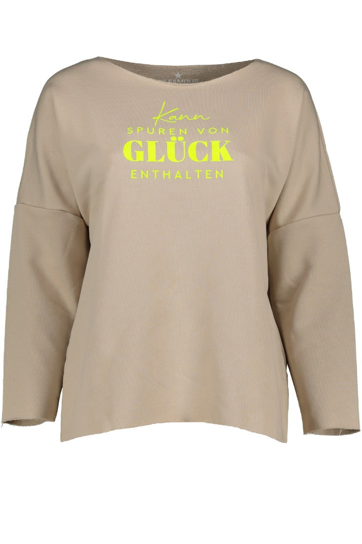 be famous Sweatshirts Desert Dust - Fluo Yellow