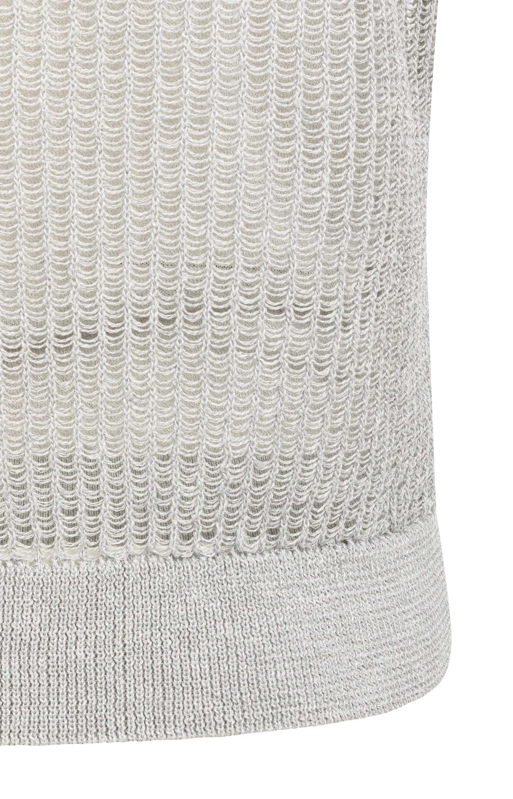Ärmelloser Strickpullover im Lagenlook